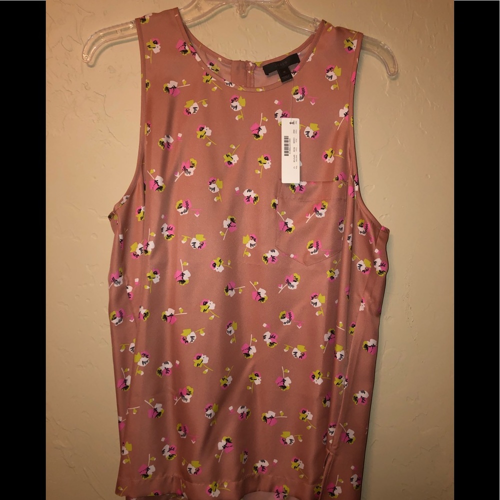 J Crew Floral Sleeveless Top